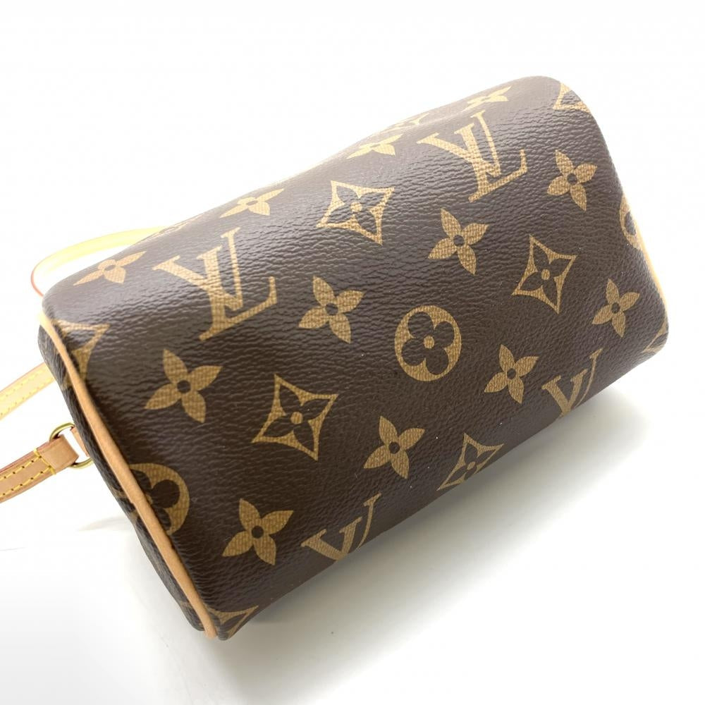 Louis Vuitton Nano Speedy Monogram Brown Shoulder Bag