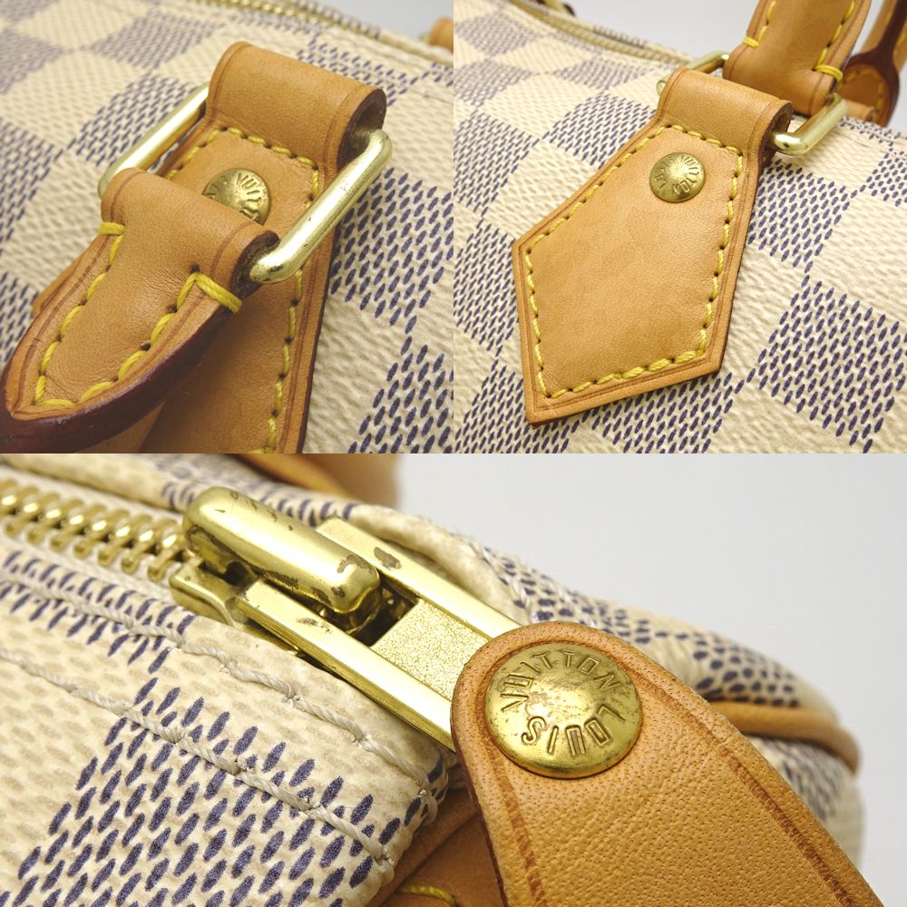 Louis Vuitton Damier Azur Speedy 25 Mini Boston Bag