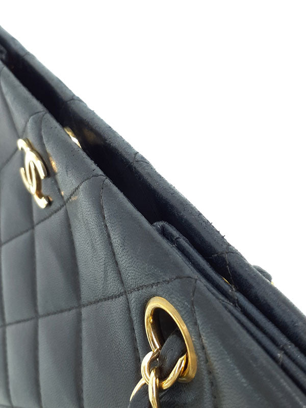Chanel Matelasse Chain Shoulder Bag Black