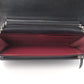 Aged Calfskin Quilted Gabrielle Wallet On Chain WOC Black