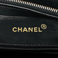 Caviar Quilted Sun Medallion Shoulder Bag Black