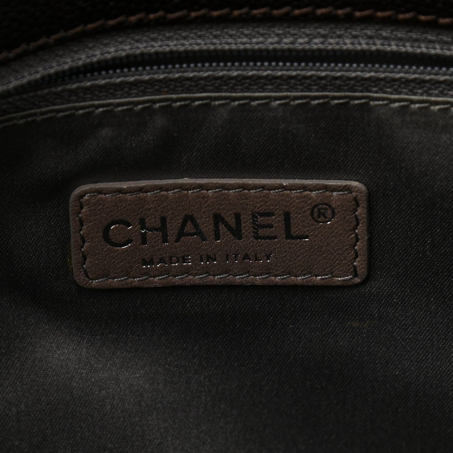 Caviar Pocket In The City Tote Dark Brown