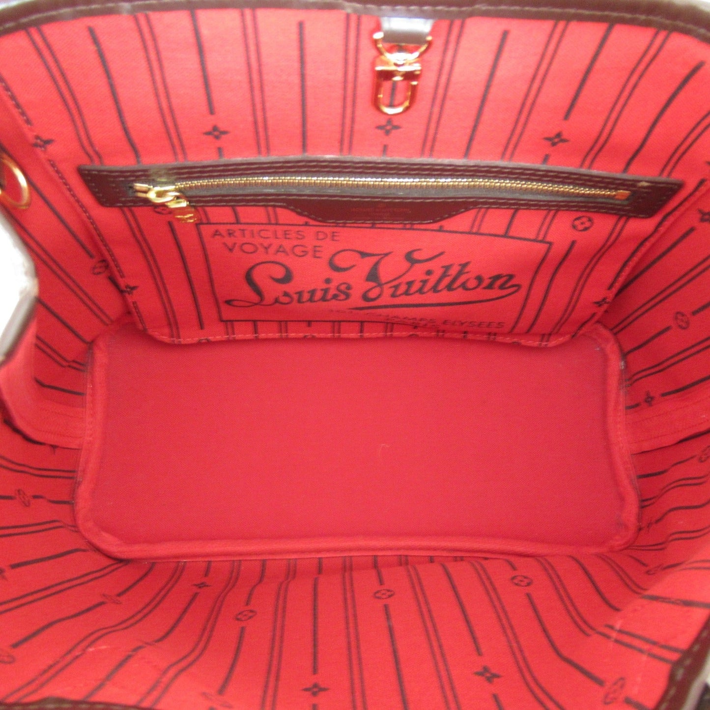 Louis Vuitton Neverfull MM Tote Coated Canvas Damier Ebene