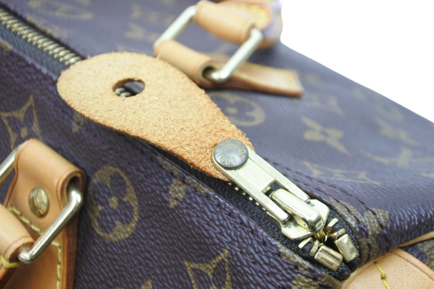 Louis Vuitton Speedy 30 monogram PVC leather gold