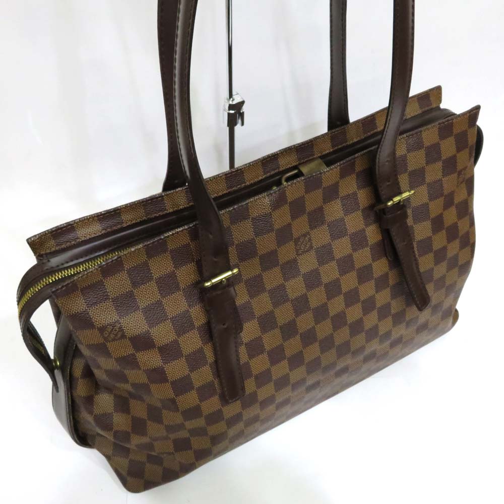 Louis Vuitton Damier Chelsea Tote Bag Brown