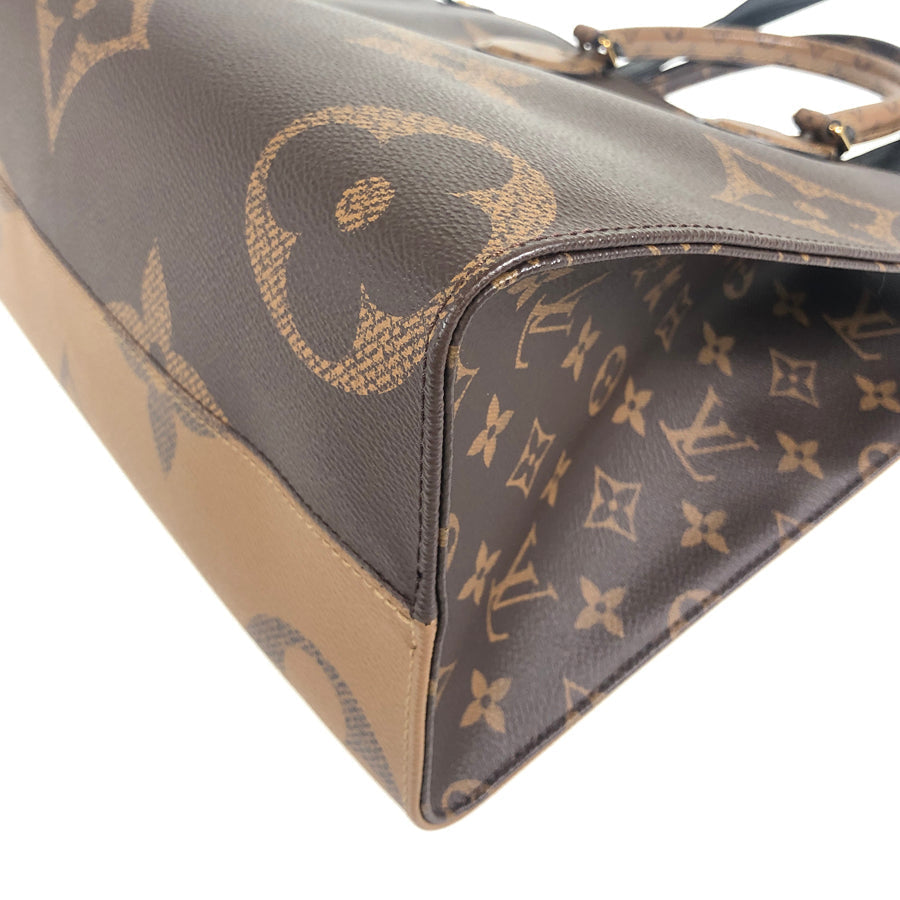 Louis Vuitton On The Go MM Tote Bag Monogram PVC Brown
