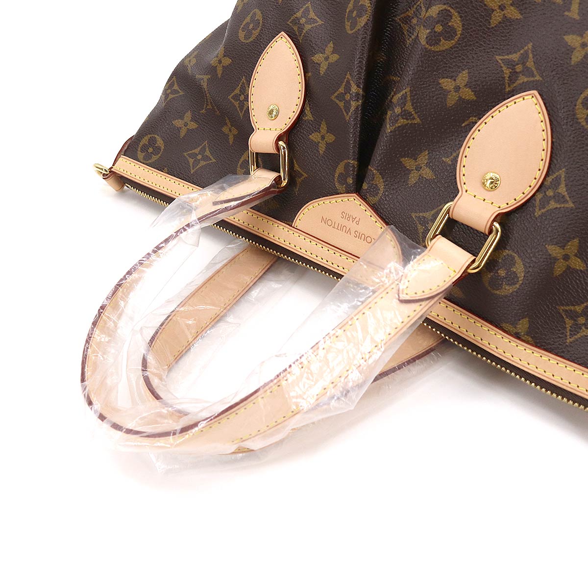 Louis Vuitton Monogram Palermo PM 2 Way Tote Shoulder Bag Brown
