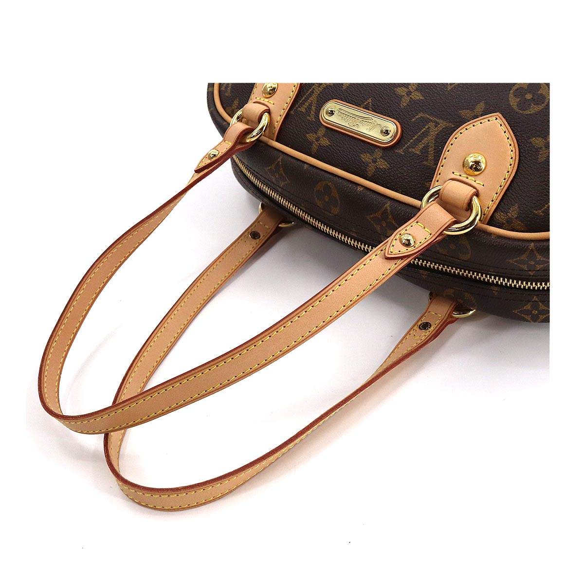 Louis Vuitton Monogram Montorgueil PM Hand Bag Brown