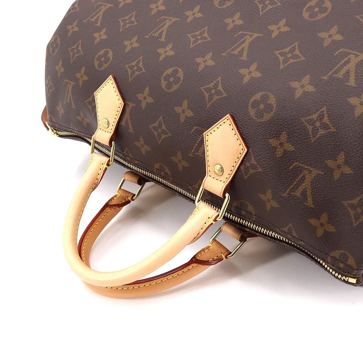 Louis Vuitton Monogram Speedy 35 Hand Bag Brown