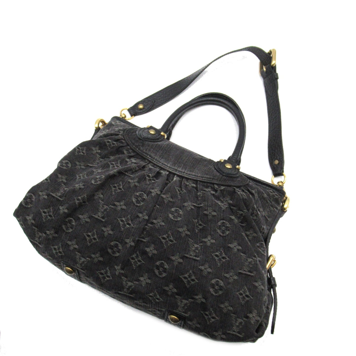 Louis Vuitton Neo Cabby MM 2way Shoulder Bag Canvas Denim Monogram