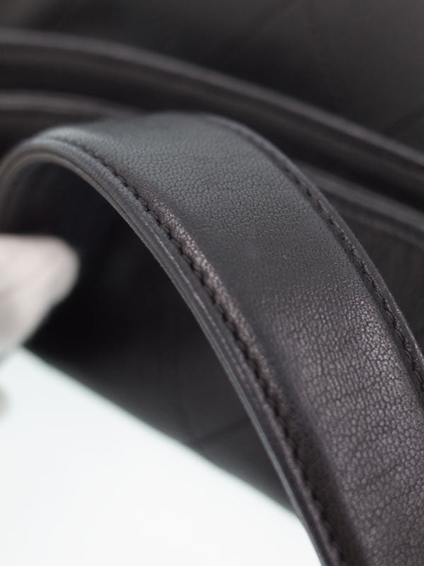 Chanel Matelasse Chain Semi-shoulder Bag Black