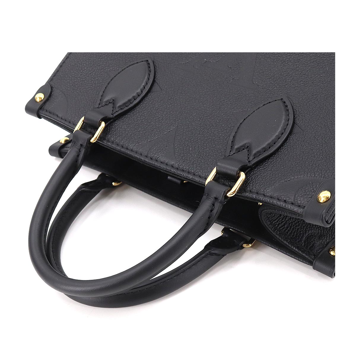 Louis Vuitton Monogram Emplant Onthego PM 2 Way Tote Shoulder Bag Noir