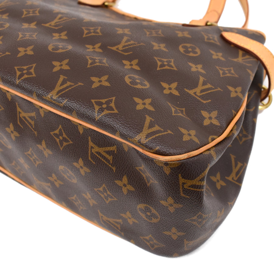 Louis Vuitton Batignolles Horizontal Shoulder Bag Monogram Brown