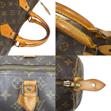 Louis Vuitton Speedy 30 Handbag Mini Boston Monogram Leather