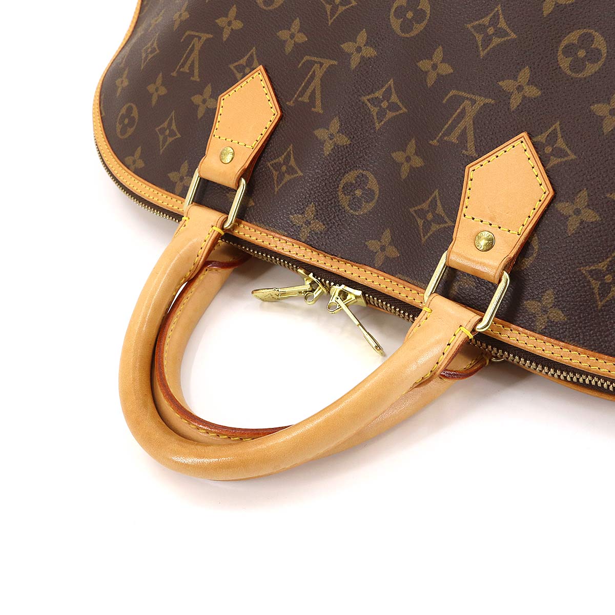 Louis Vuitton Monogram Alma Voyage MM Boston Bag Brown