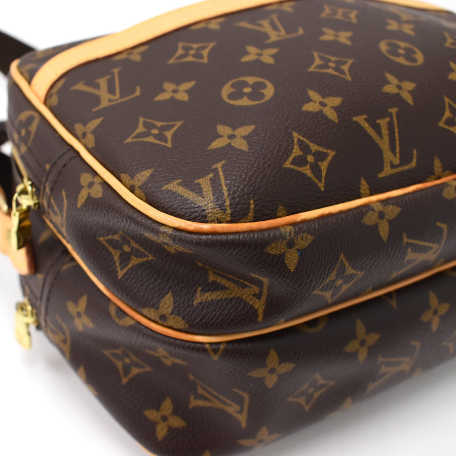 Louis Vuitton Reporter PM Shoulder Bag Monogram Brown
