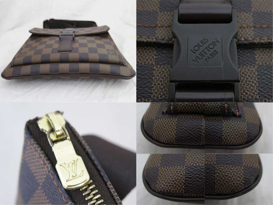 Louis Vuitton Crossbody Damier Pochette Melville Brown