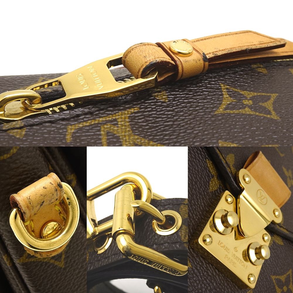 Louis Vuitton Monogram Pochette Metis MM Brown 2WAY Bag