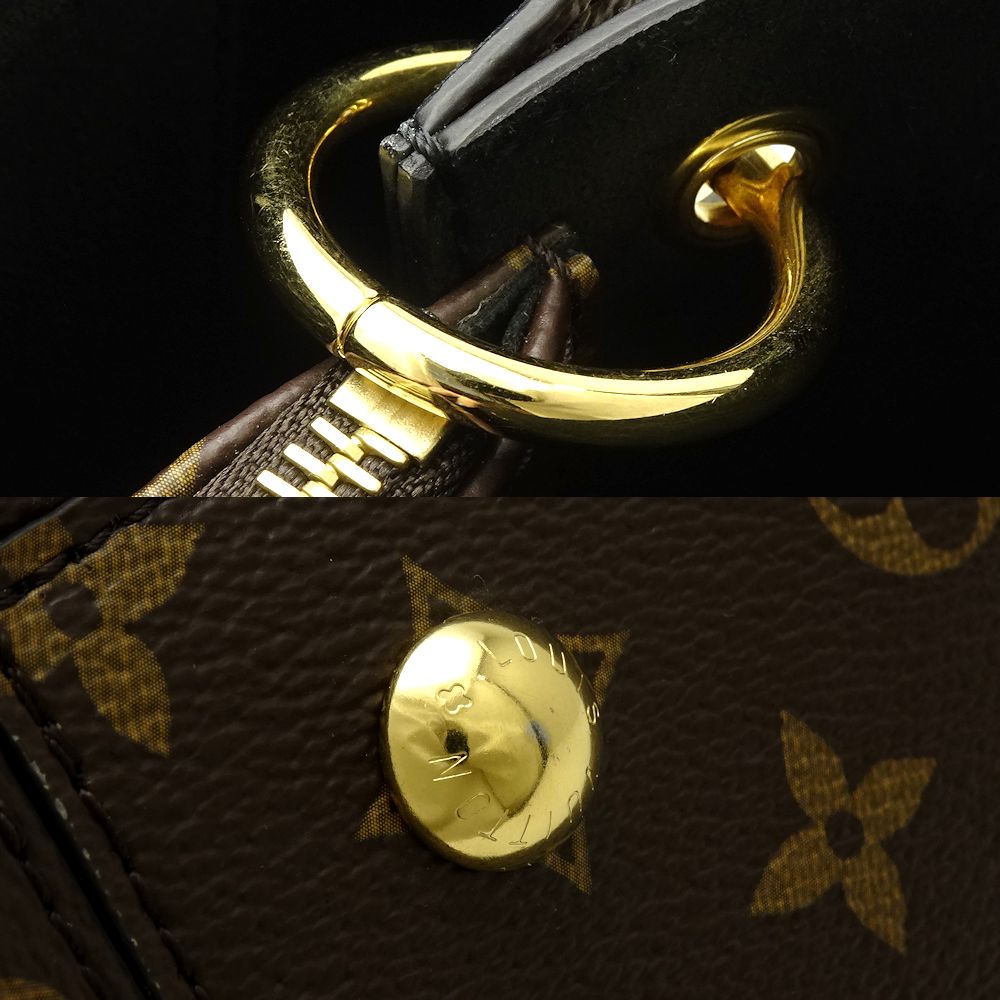 Louis Vuitton Monogram Flower Tote Noir 2WAY Bag
