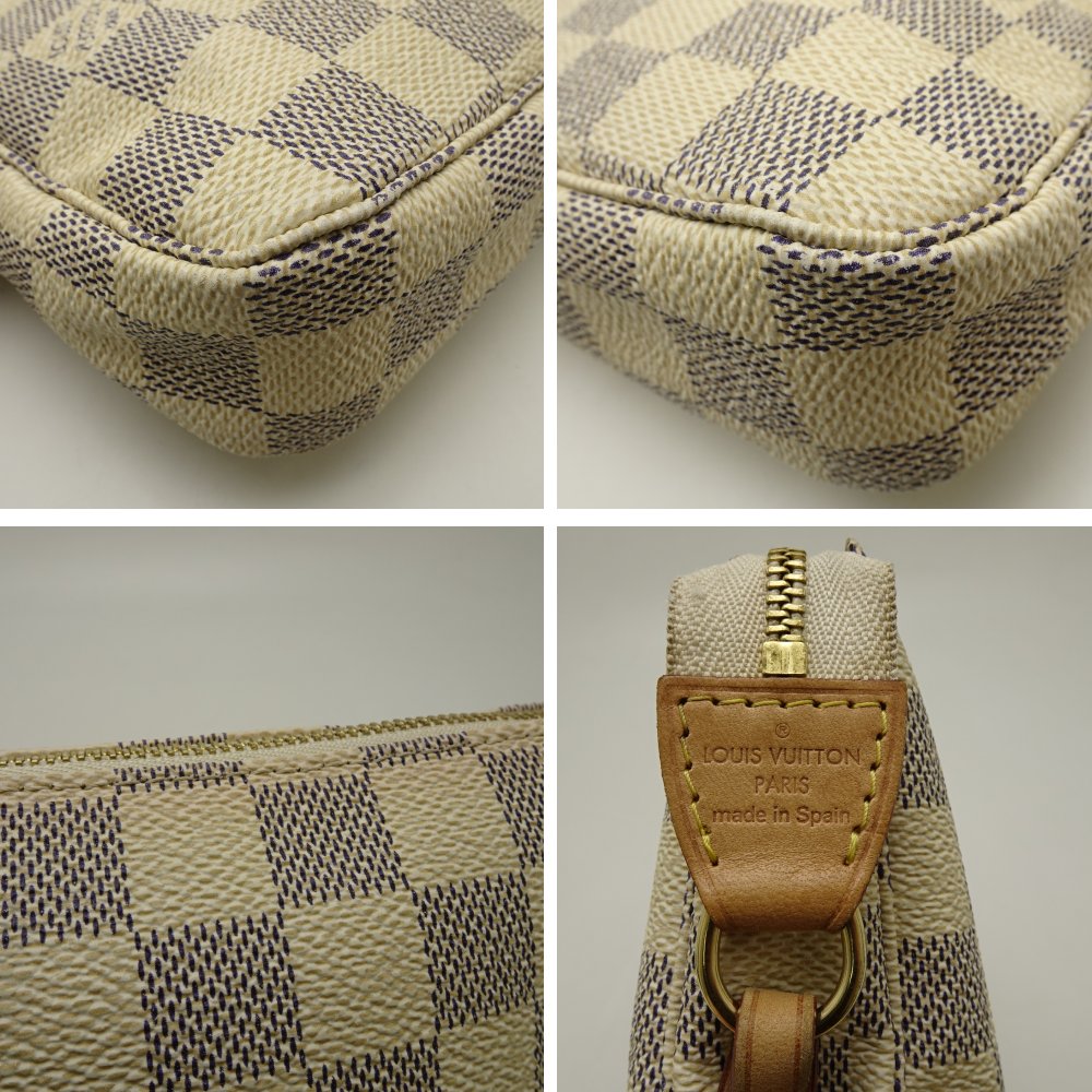 Louis Vuitton Damier Azur Pochette Accessoire Accessory Pouch