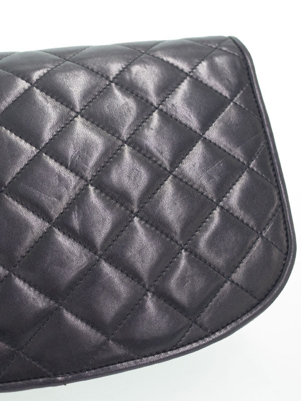 Chanel Matelasse Chain Shoulder Bag Black