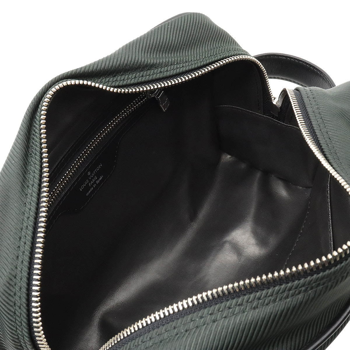 Louis Vuitton Taiga Parana Handbag Canvas Leather Ardoise Black