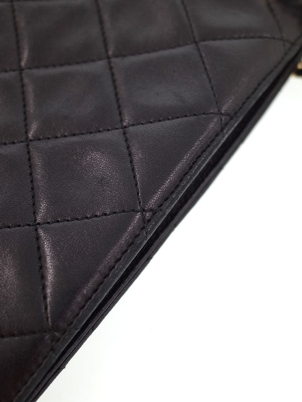 Chanel Matelasse Chain Shoulder Bag Black