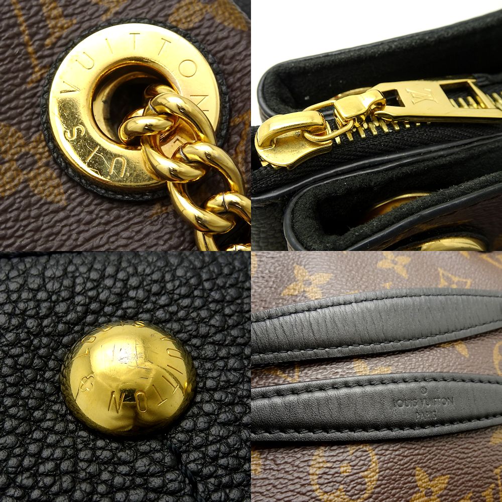 Louis Vuitton  Monogram Surene BB Noir Chain Shoulder Bag Black