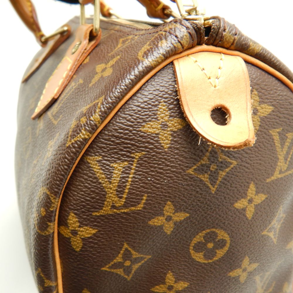 Louis Vuitton Monogram Speedy 25 Brown Mini Boston Bag