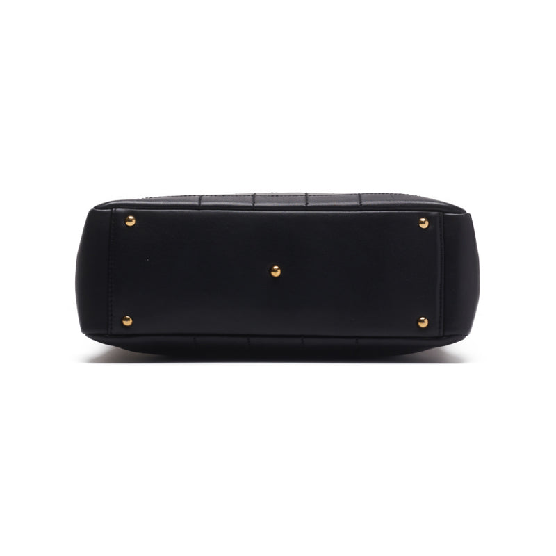 Chanel Chocolate Bar Double Chain Lambskin Black