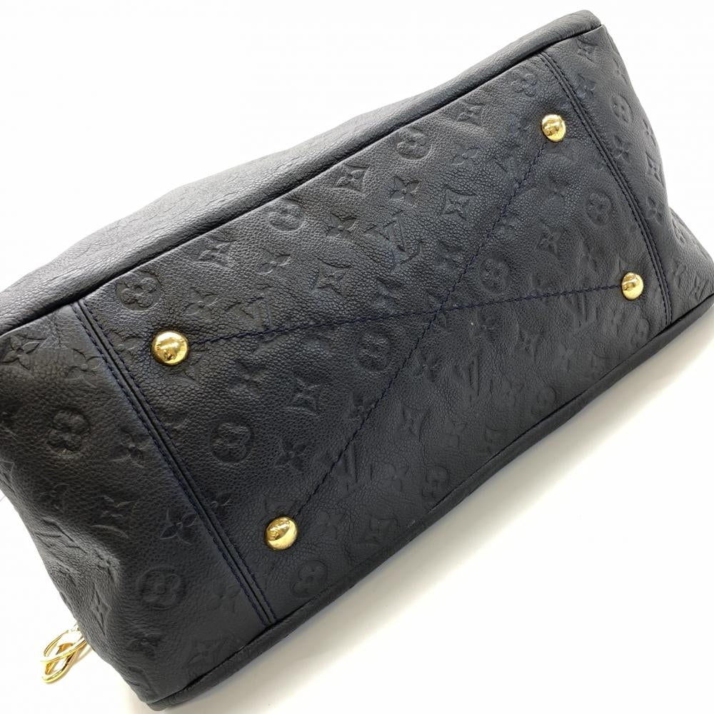Louis Vuitton Artsy MM Monogram Implant Navy Blue Anfini Hobo Bag