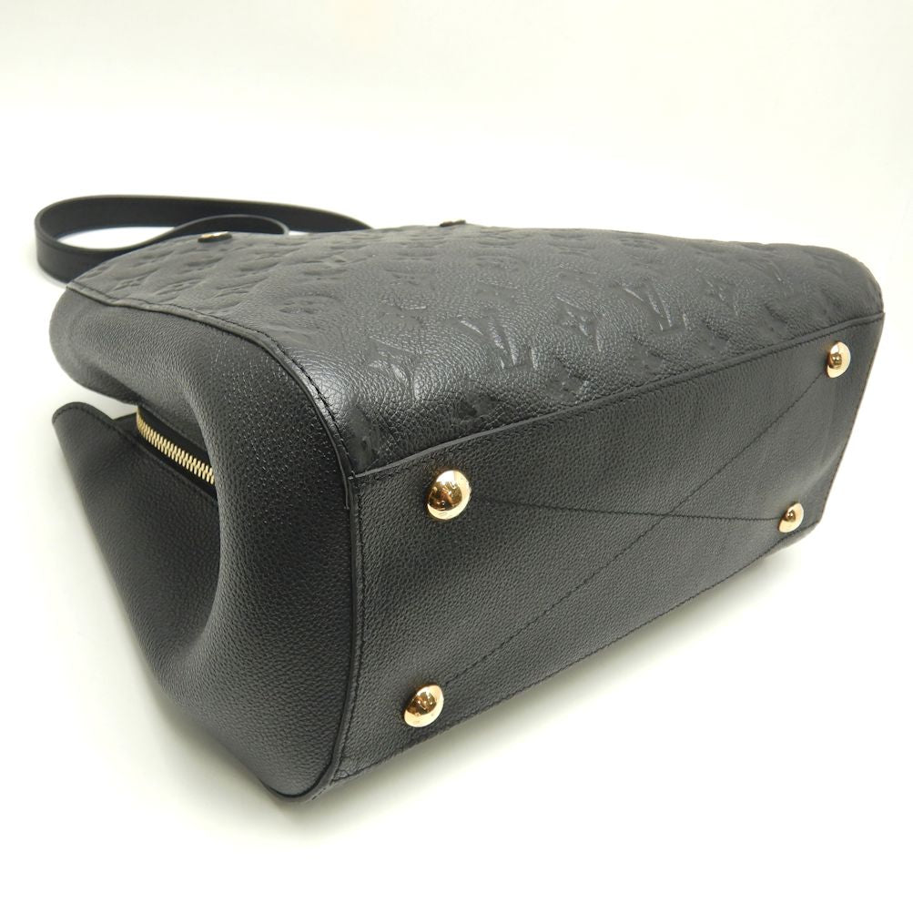 Louis Vuitton Emplant Montaigne MM Noir 2WAY Bag Black
