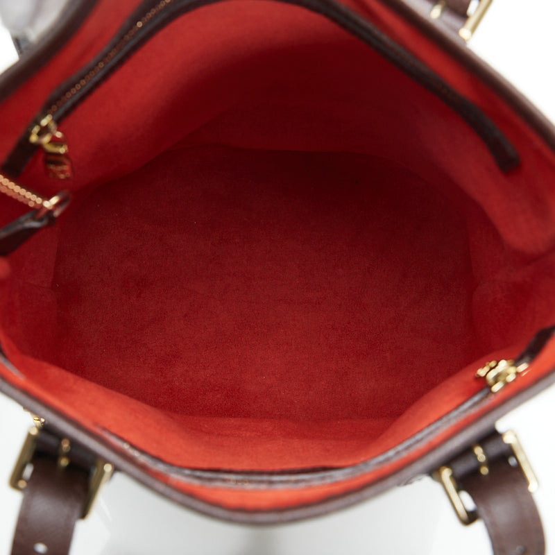 Louis Vuitton Damier Male Shoulder Bag Bucket Brown