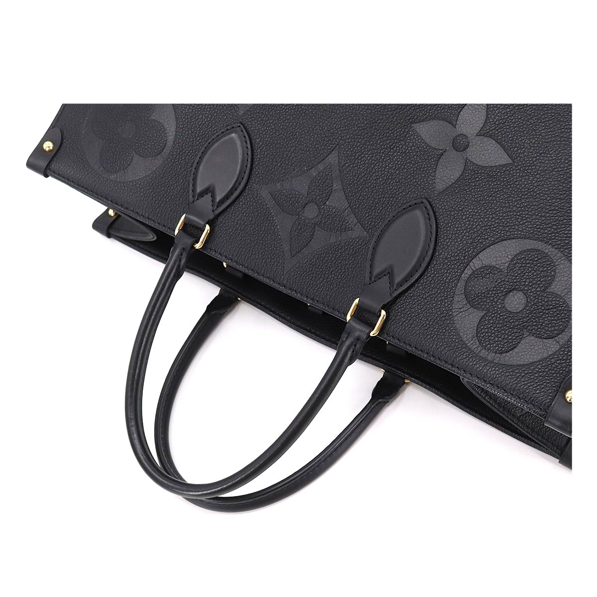 Louis Vuitton Monogram Implant Onthego GM 2 Way Tote Shoulder Bag Noir