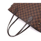 Louis Vuitton Damier Neverfull MM Tote Bag Ebene Cerise Brown Gold Hardware