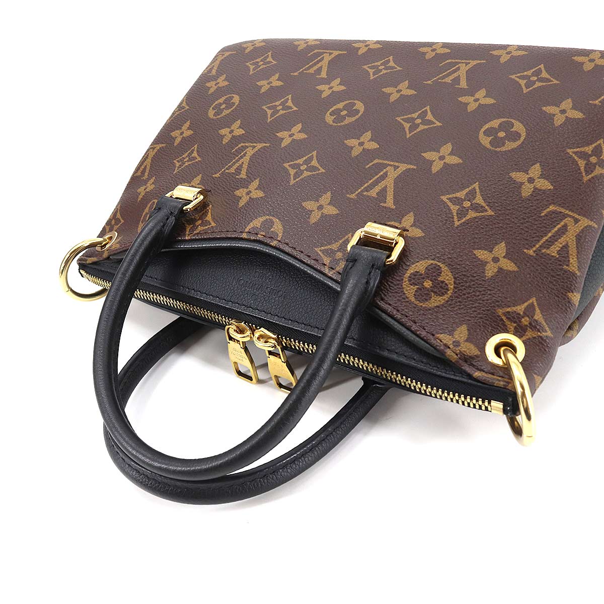 Louis Vuitton Monogram Pallas BB 2 Way Hand Shoulder Bag Brown