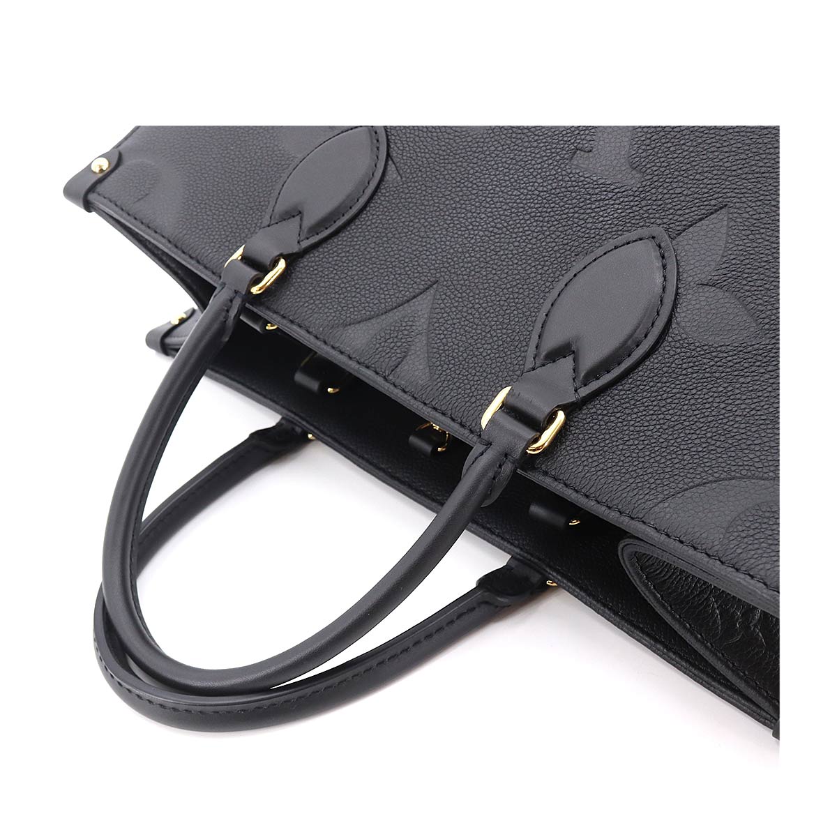 Louis Vuitton Monogram Emplant Onthego MM 2 Way Tote Shoulder Bag Noir