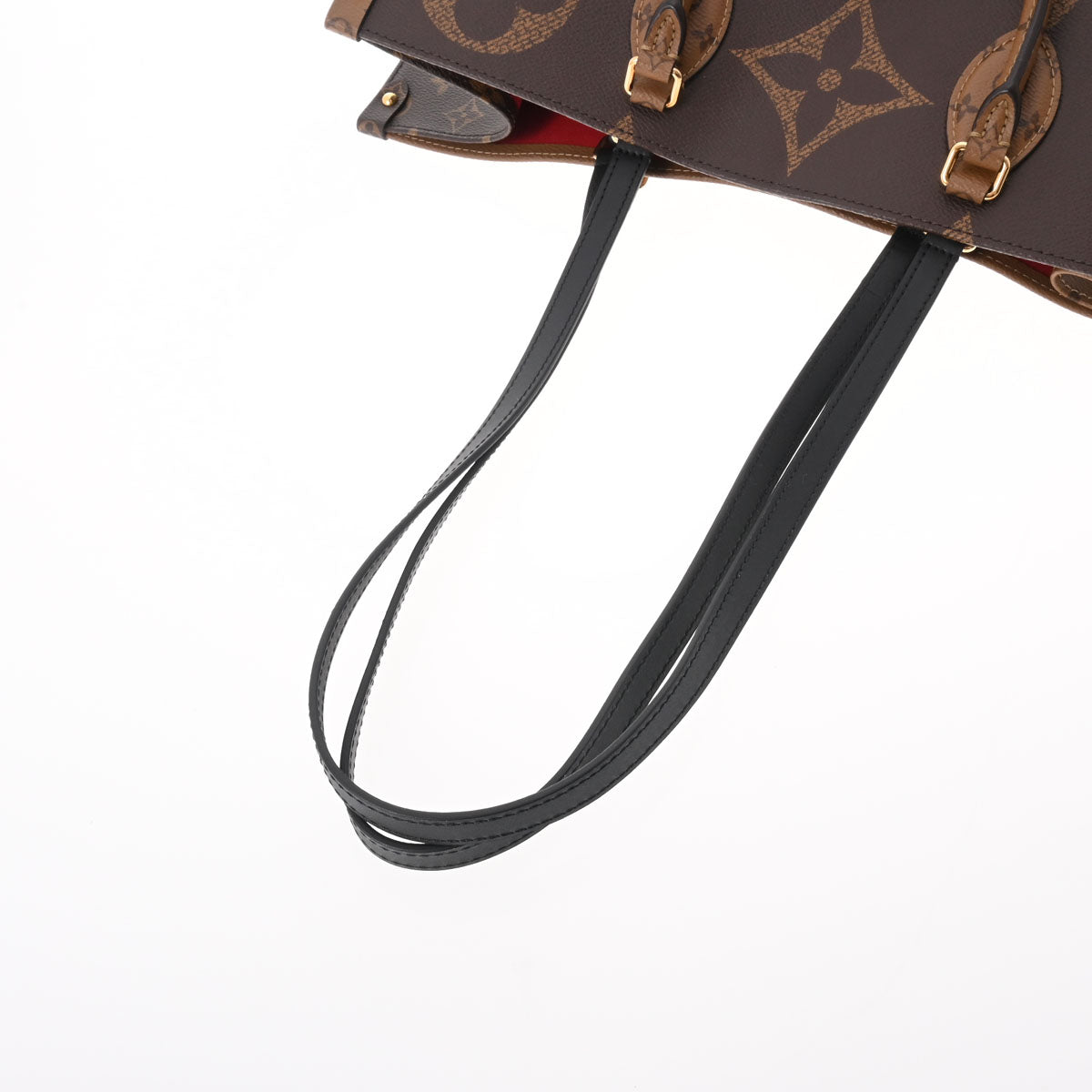 Louis Vuitton Monogram Reverse On The Go GM Brown Canvas 2way Bag