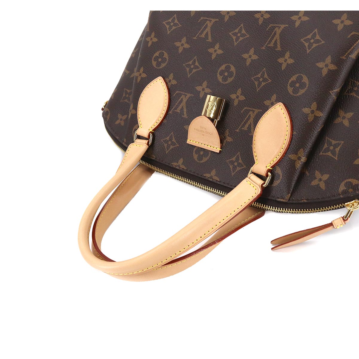 Louis Vuitton Monogram Rivoli MM 2 Way Hand Shoulder Bag Brown
