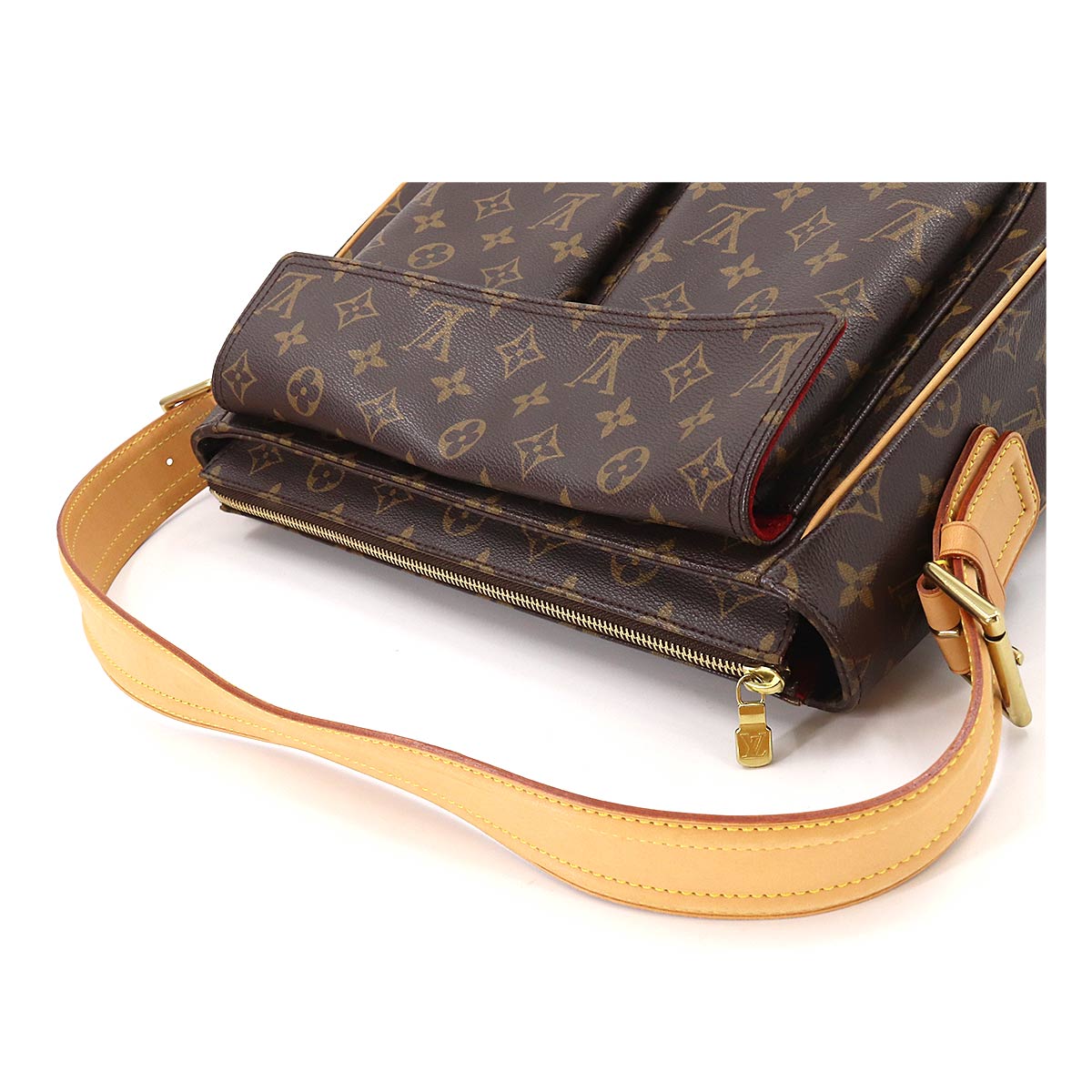 Louis Vuitton Monogram Viva Cite GM Shoulder Bag Brown
