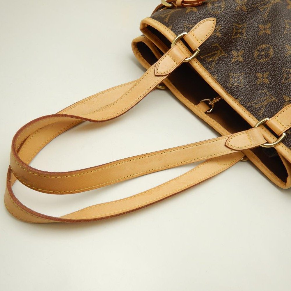 Louis Vuitton  Monogram Batignolles Vertical Brown Shoulder Bag