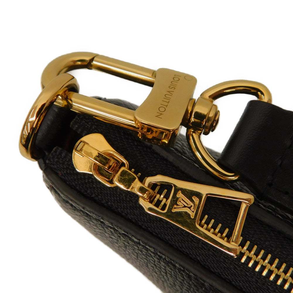 Louis Vuitton Multi Pochette Accessoire Monogram Emplant Black