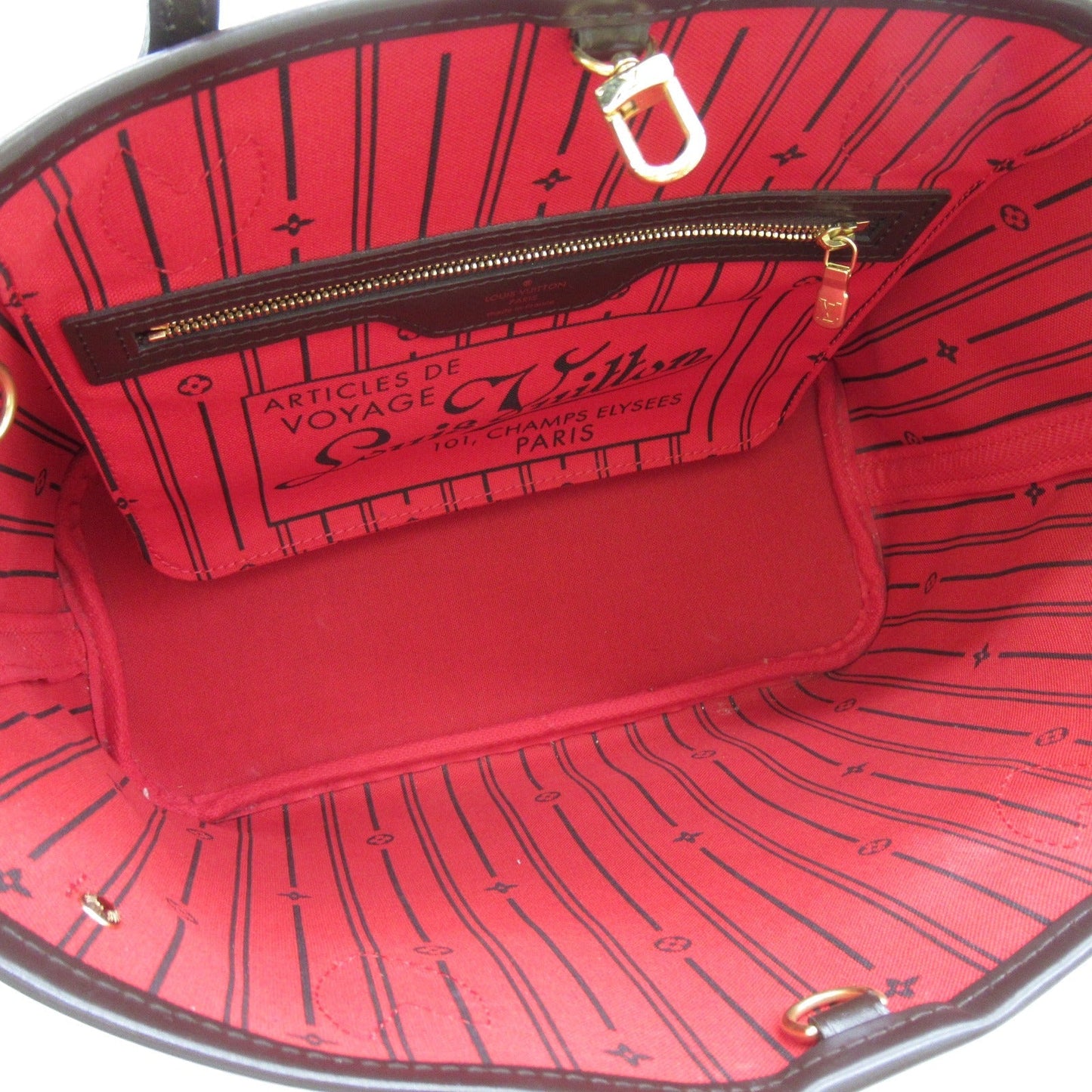 Louis Vuitton Neverfull Tote Bag PVC Coated Canvas Damier