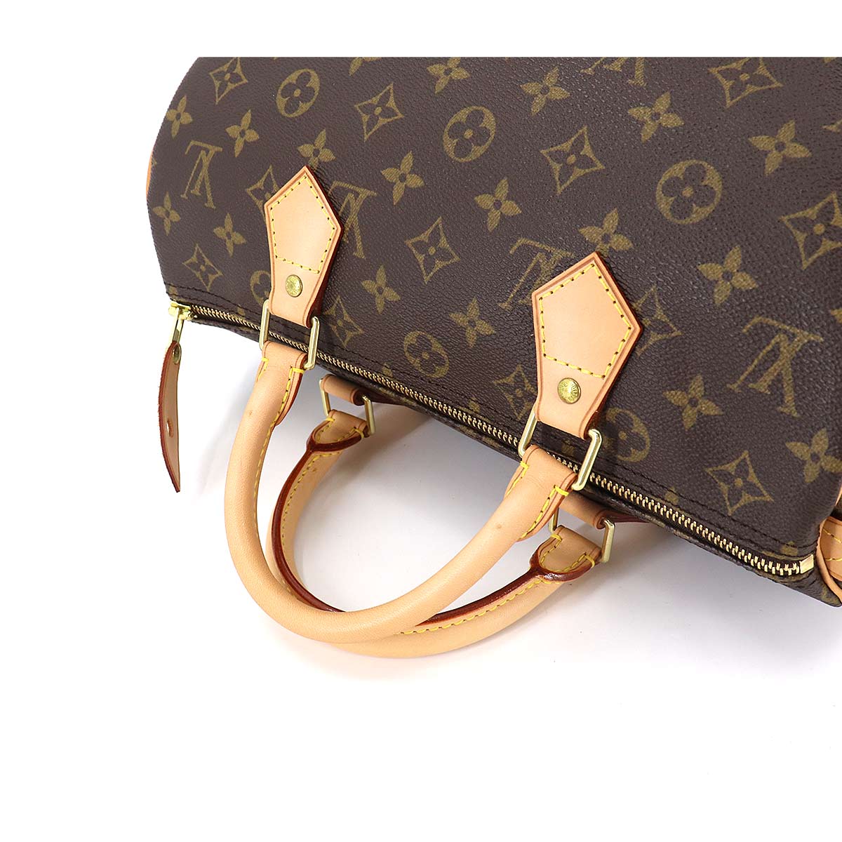 Louis Vuitton Monogram Speedy 30 hand bag brown gold hardware Speedy 30