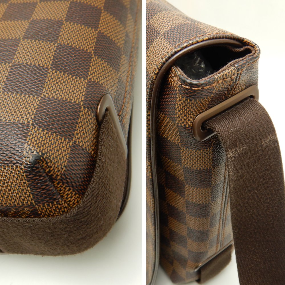 Louis Vuitton Damier Brooklyn PM Ebene Diagonal Shoulder Brown