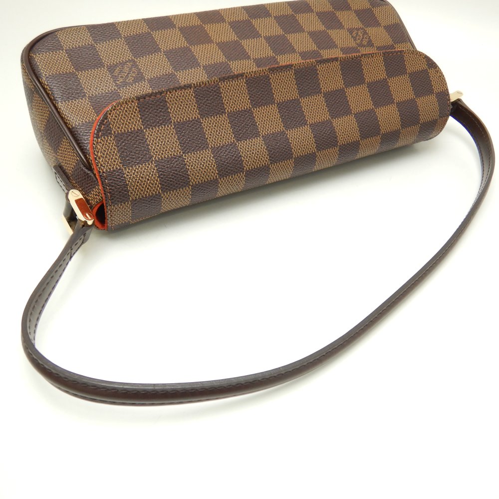 Louis Vuitton Damier Recoleta Ebene Handbag Brown