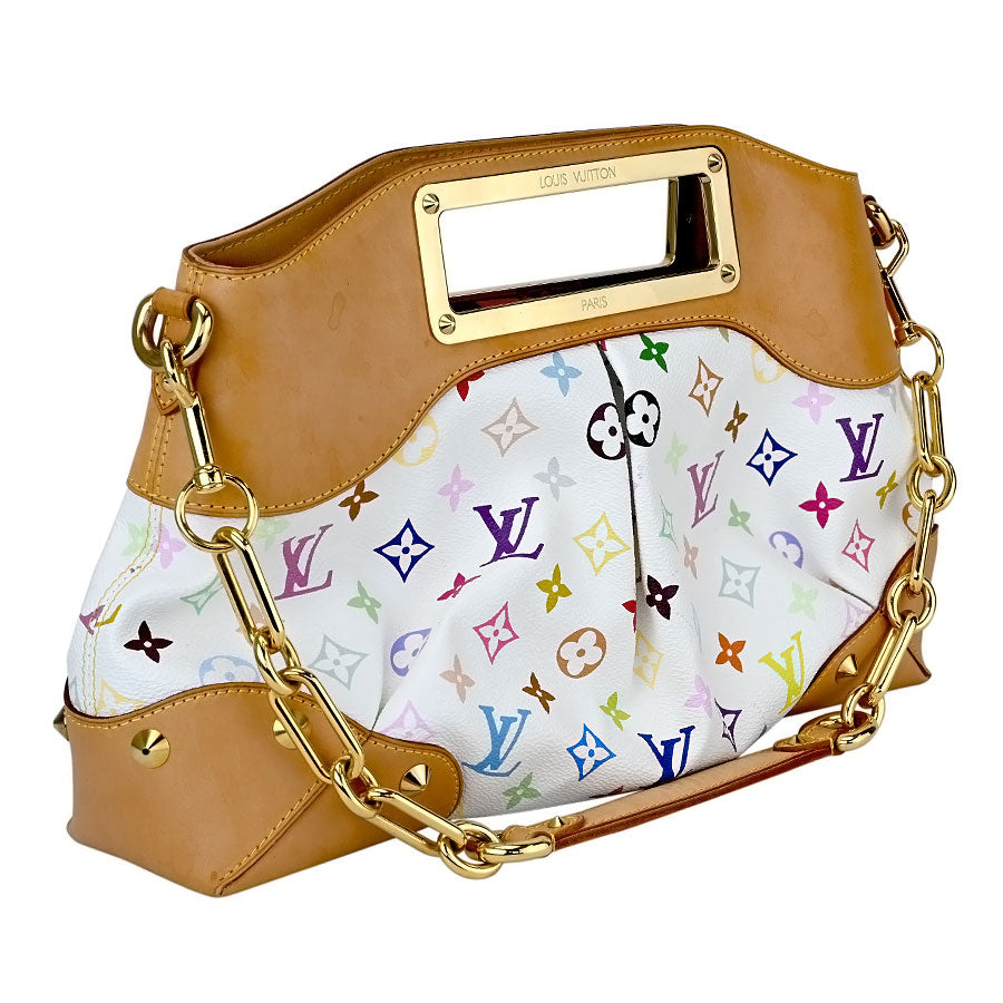 Louis Vuitton Judy MM Monogram Multicolor Bron 2way Handbag