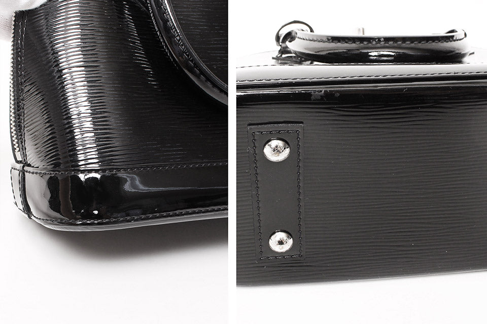 Louis Vuitton Electric Epi Alma BB Enamel Black Silver