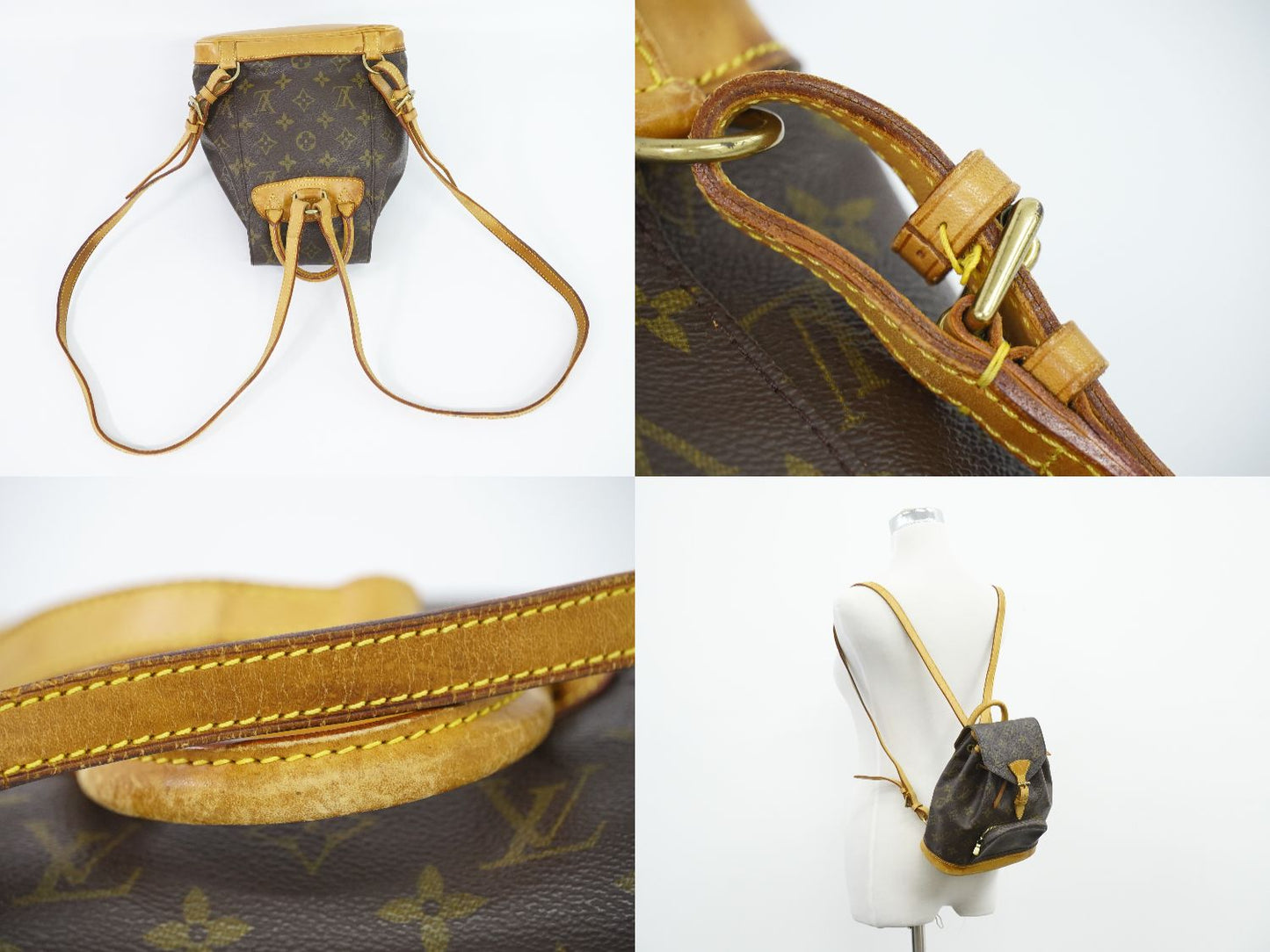 Louis Vuitton LV Mini Montsouris Monogram Rucksack Backpack Brown