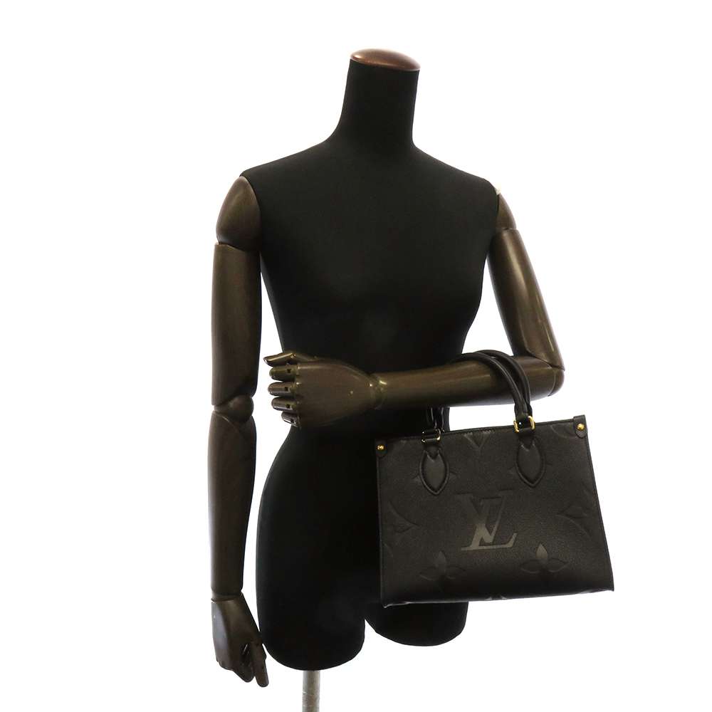 Louis Vuitton OnTheGo PM Monogram Emplant Mini Black Noir